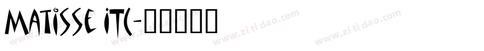 Matisse ITC字体转换